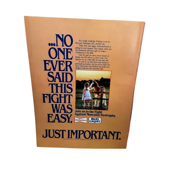1985 Budweiser Bud Light Ad - MDA Jerry’s Kids Muscular Dystrophy Promo Print - Picture 1 of 1
